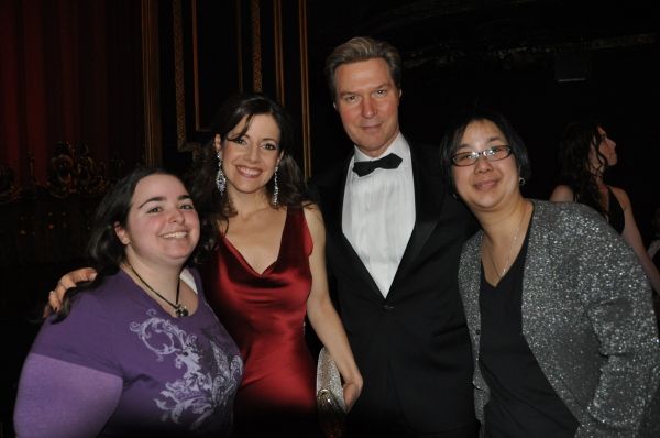 Ron Bohmer and Sandra Joseph with two Phantom Of The Opera ticket winners-Karen Eblin Photo