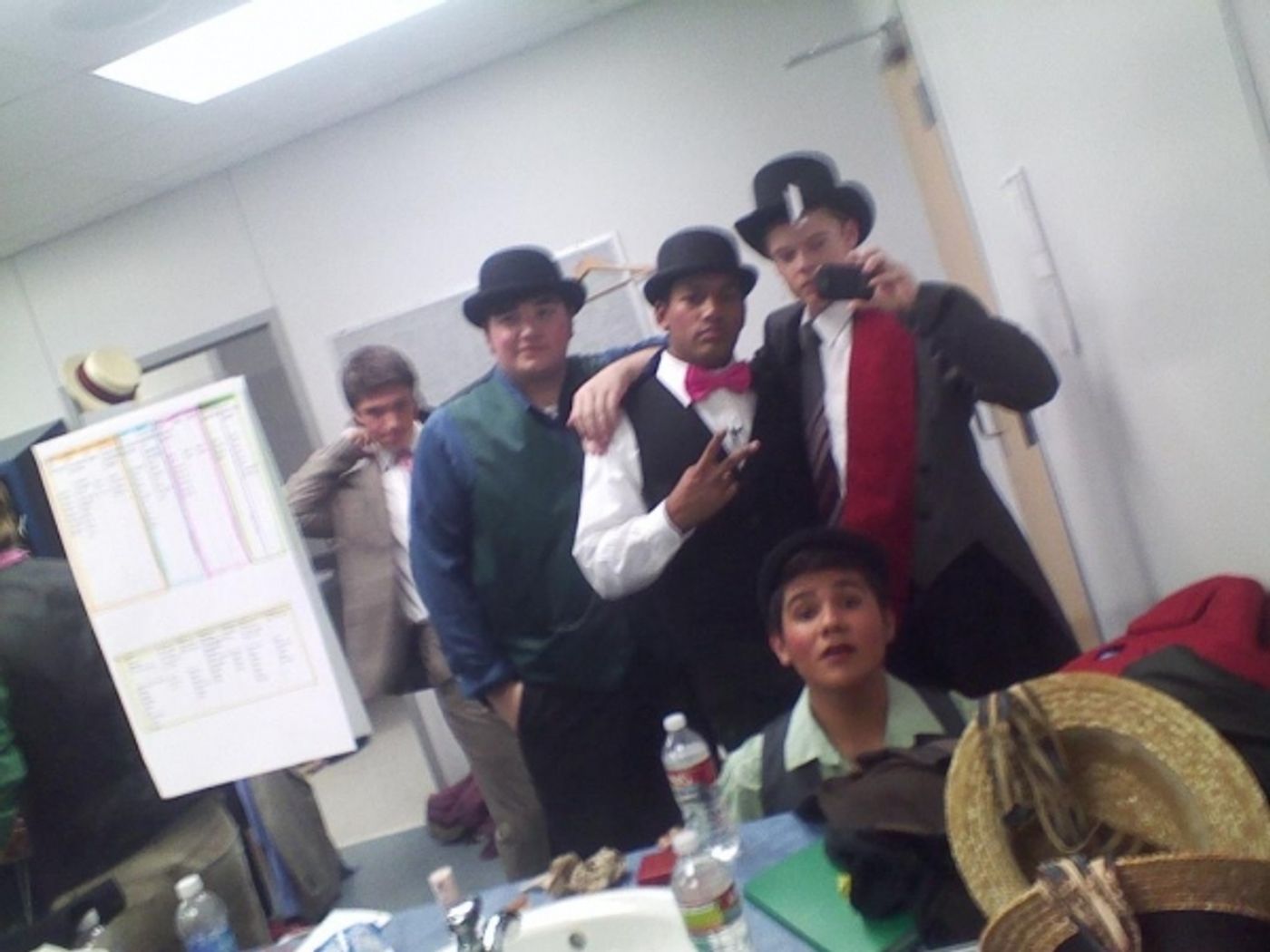 Photo Flash: Saturday Intermission Pics, Jan 26, Part 2 - CINDERELLA's First SIP, EVITA's Saucy 'End' Credit and More!  Image