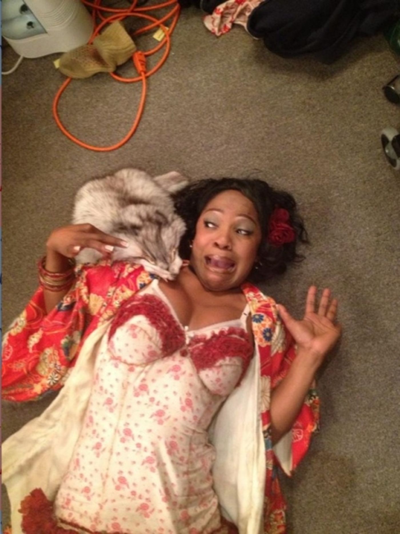 Photo Flash: Saturday Intermission Pics, Jan 26, Part 2 - CINDERELLA's First SIP, EVITA's Saucy 'End' Credit and More!  Image