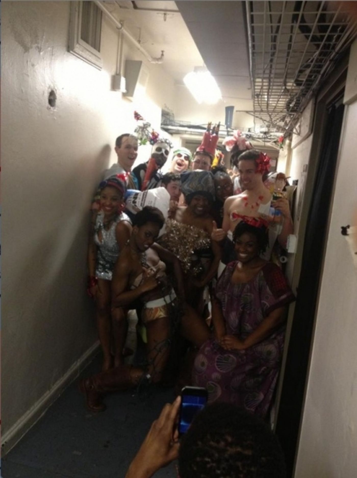 Photo Flash: Saturday Intermission Pics, Jan 26, Part 2 - CINDERELLA's First SIP, EVITA's Saucy 'End' Credit and More!  Image