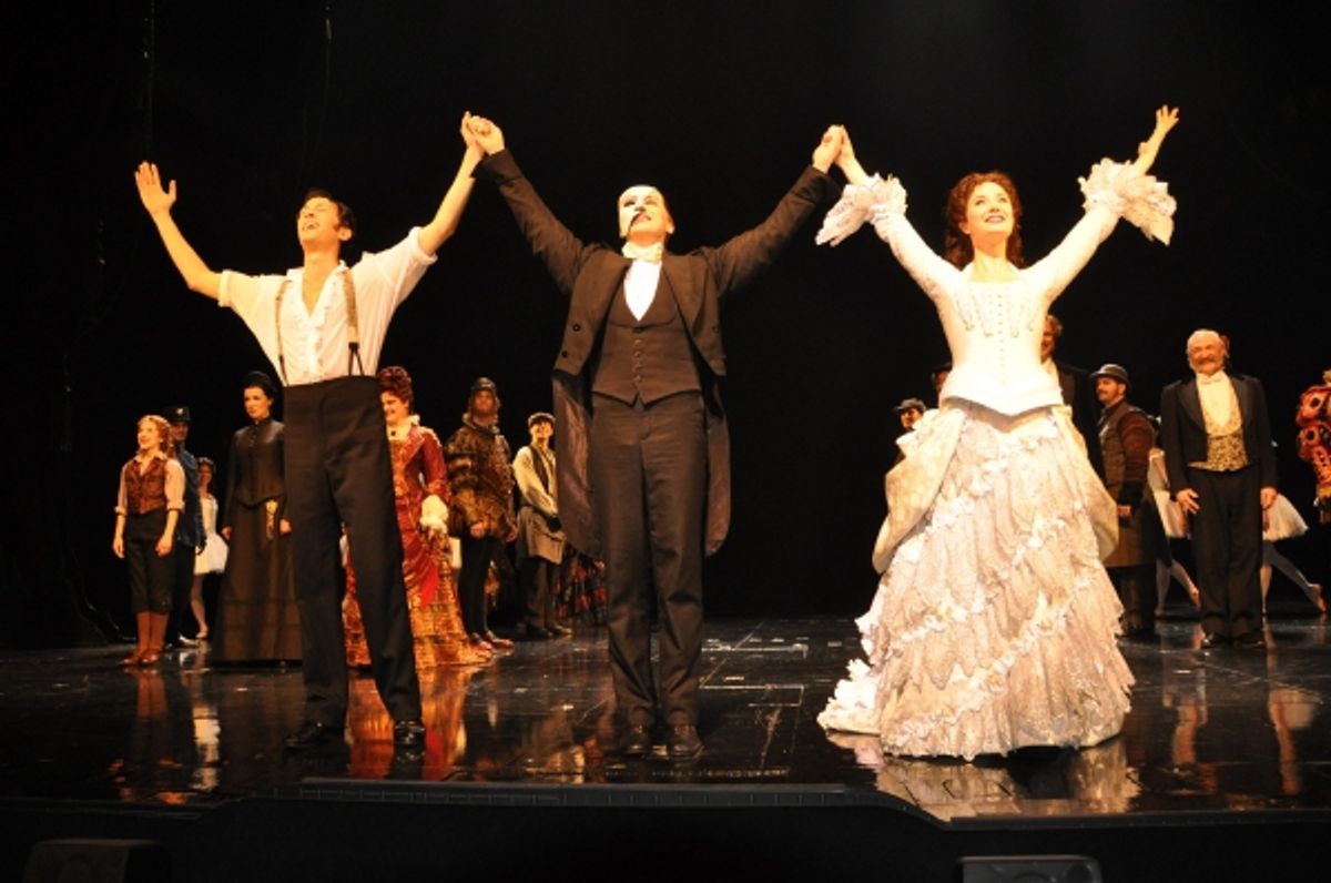 Kyle Barisich, Hugh Panaro and Sierra Boggess
 at 