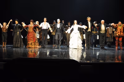 Michele McConnell, Kyle Barisich, Hugh Panaro, Sierra Boggess, Jim Weitzer, Tim Jerom Photo
