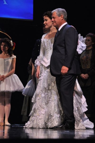 Sierra Boggess and Cameron Mackintosh
 Photo