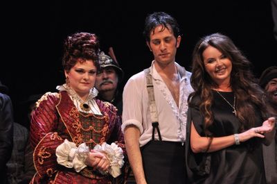Michele McConnell, Kyle Barisich and Sarah Brightman
 Photo