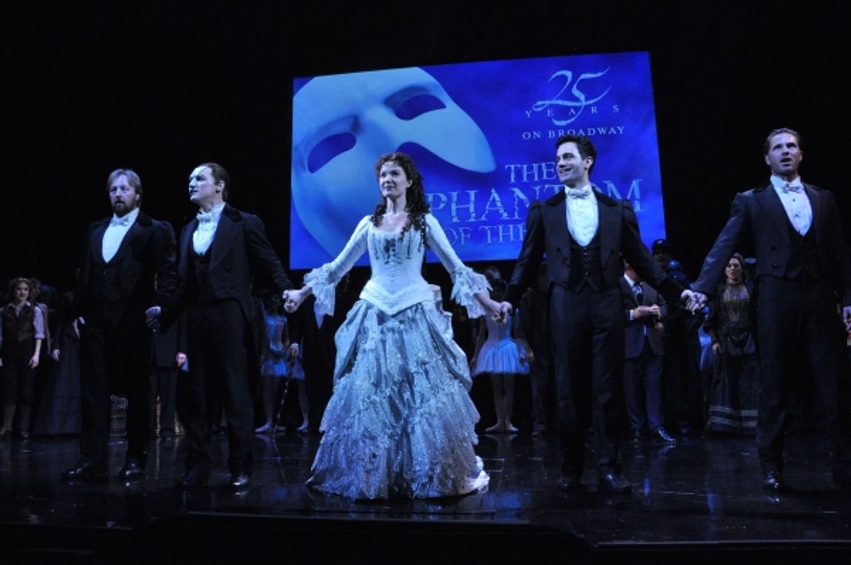 John Owen Jones,Hugh Panaro, Sierra Boggess, Ramin Karimloo and Peter Joback
 at 