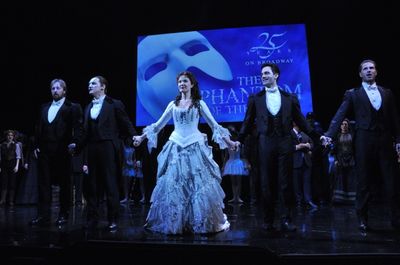 John Owen Jones,Hugh Panaro, Sierra Boggess, Ramin Karimloo and Peter Joback
 Photo