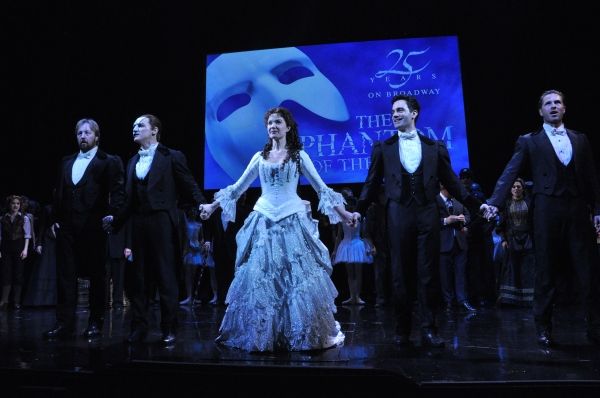 John Owen Jones,Hugh Panaro, Sierra Boggess, Ramin Karimloo and Peter Joback
 Photo