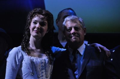 Sierra Boggess and Cameron Mackintosh
 Photo