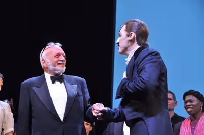 Hal Prince and Hugh Panaro
 Photo