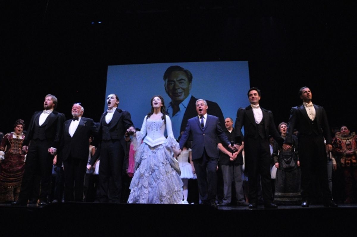 John Owen Jones, Hal Prince, Hugh Panaro, Sierra Boggess, Cameron Mackintosh, Ramin Karimloo and Peter Joback
 at 