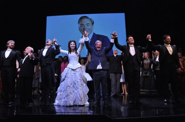 John Owen Jones, Hal Prince, Hugh Panaro, Sierra Boggess, Cameron Mackintosh, Ramin K Photo