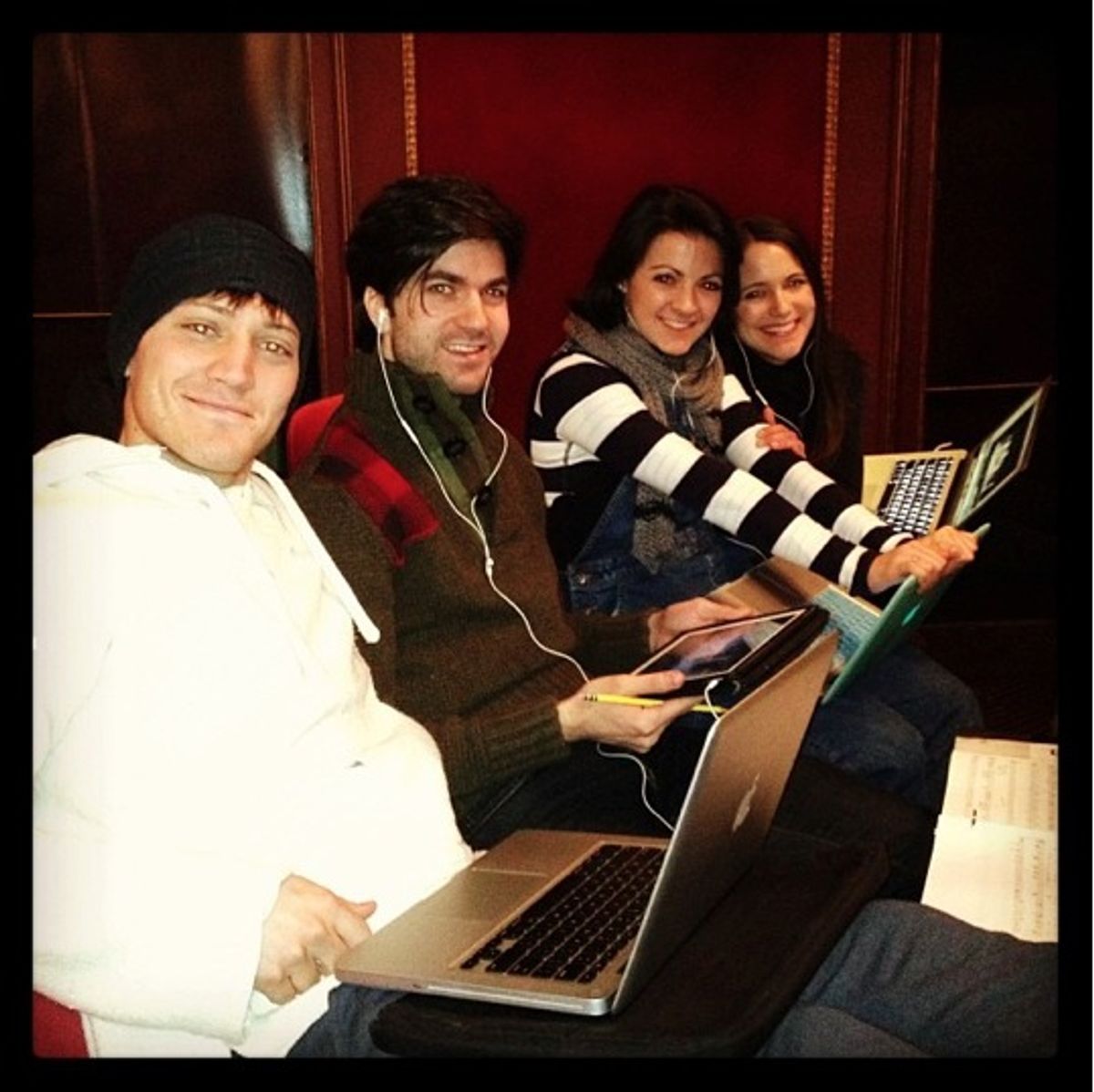 Our great swings Adam Jepsen, Drew Franklin, Kirstin Tucker, and Alessa Neeck at 