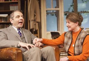 Rowan Atkinson and Felicity Montagu Photo