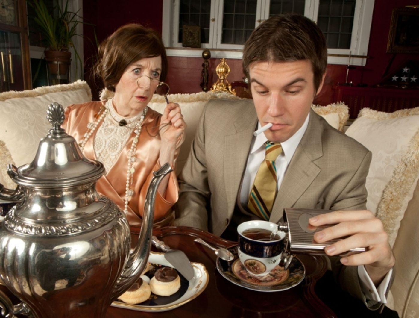 Photo Flash: Meet the Cast of Dead Writers' TEA WITH EDIE AND FITZ, Beginning April 26  Image