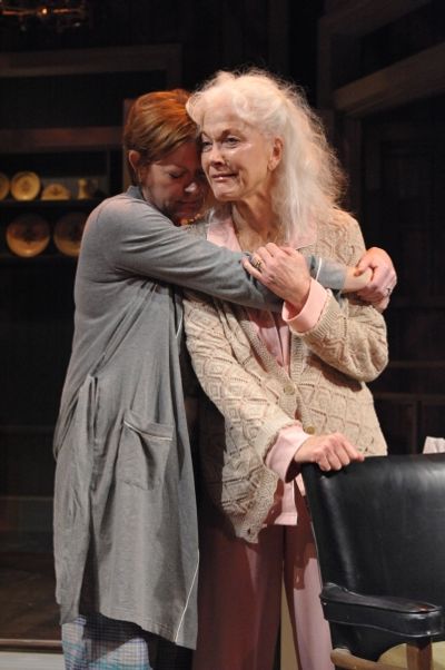Deborah Hazlett and Linda Thorson Photo