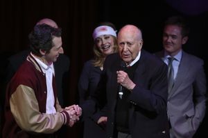 From left, cast members Josh Grisetti, Sharon Lawrence, honoree Carl Reiner and cast member Kevin Odekirk at the curtain call for a staged reading of "Enter Laughing, The Musical" to benefit Center Theatre Group at the Mark Taper Forum on Monday, January @ BroadwayWorld From left, cast members Josh Grisetti, Sharon Lawrence, honoree Carl Reiner and cast Photo