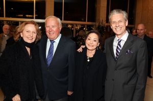 From left, actress Kate Burton, Tom Beckmen, Judy Beckmen and CTG Artistic Director Michael Ritchie pose during a reception for a staged reading of "Enter Laughing, The Musical" to benefit Center Theatre Group at the Mark Taper Forum on Monday, January 28 @ BroadwayWorld From left, actress Kate Burton, Tom Beckmen, Judy Beckmen and CTG Artistic Director M Photo