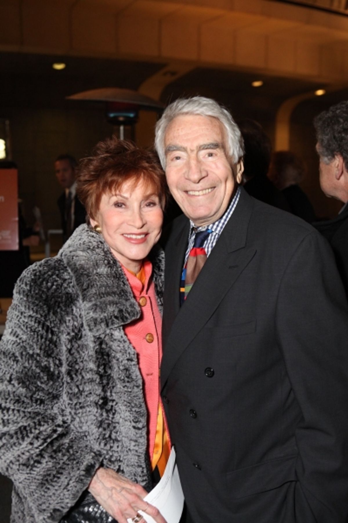 From left, Judi Davidson and CTG Founding Artistic Director Gordon Davidson pose during a staged reading of 'Enter Laughing, The Musical' to benefit Center Theatre Group at the Mark Taper Forum on Monday, January 28, 2013 in Los Angeles, Calif. (Photo by  at 