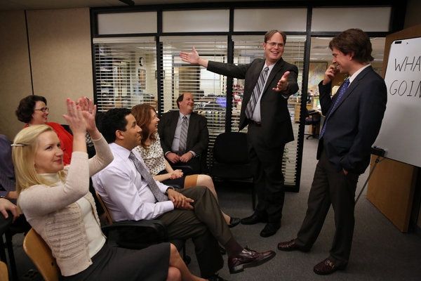 Angela Kinsey, Phyllis Smith, Oscar Nunez, Ellie Kemper, Brian Baumgartner, Rainn Wil Photo