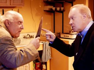 John Hagadorn as Willie Clark, Steve King as Al Lewis @ BroadwayWorld John Hagadorn as Willie Clark, Steve King as Al Lewis Photo