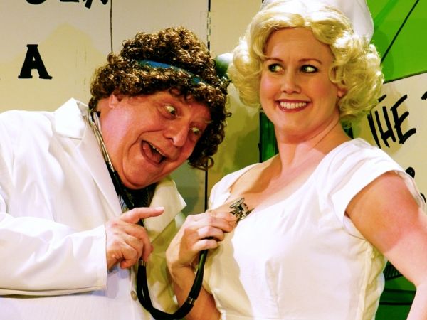 John Hagadorn as Willie Clark, Georgia Rogers Farmer as Nurse MacKintosh Photo