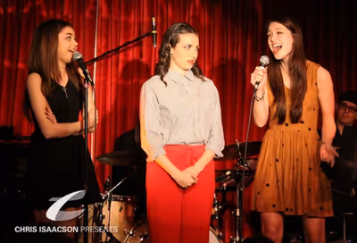 SARAH HYLANd, Miranda Sings (aka Colleen Ballinger) and Melissa Benoist at Upright Ca Photo