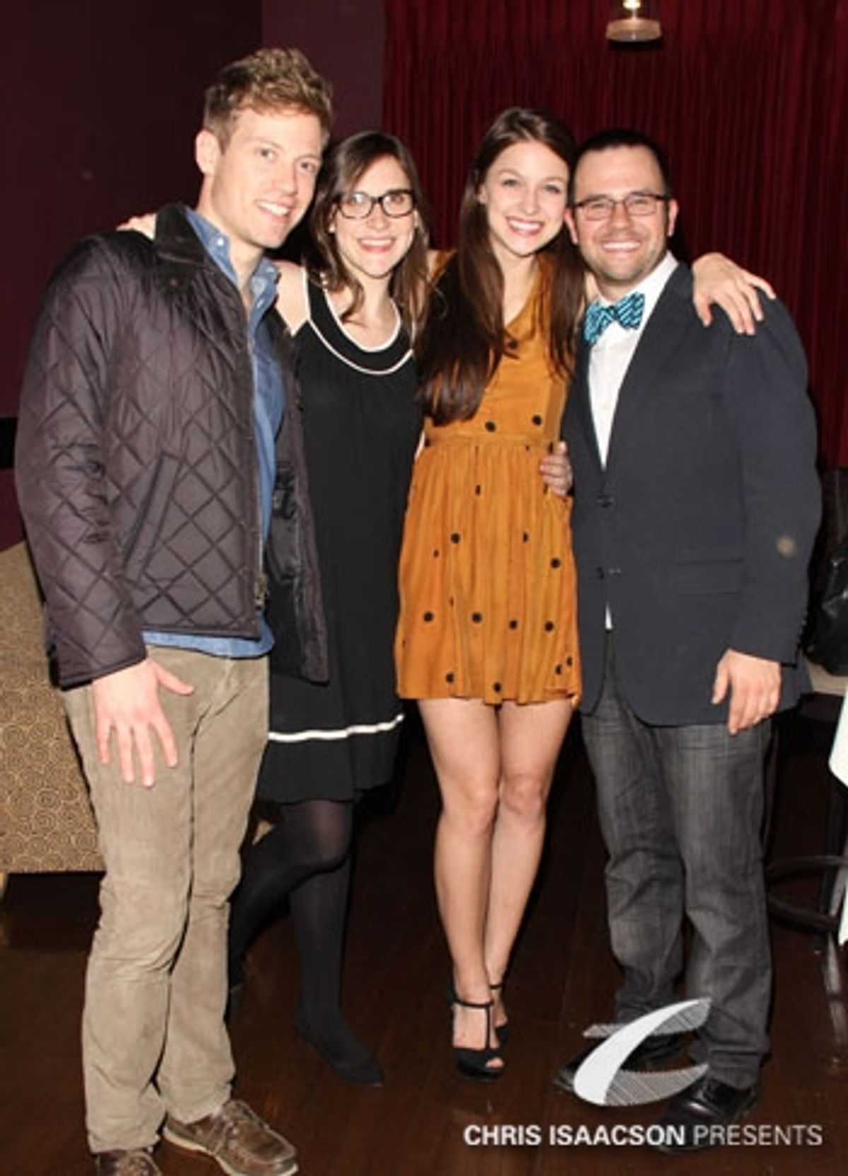 Barret Foa, Kait Kerrigan, Melissa Benoist and Brian Lowdermilk
 at 