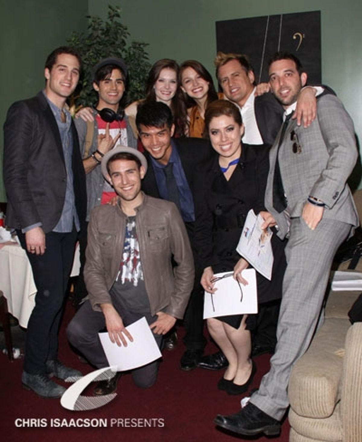 Jesse Ruben, Max Ehrich, Morgan Karr, Telly Leung, Meghann Fahy, Melissa Benoist, Jessica Amezcua, Chris Isaacson and Matt Sax
 at 