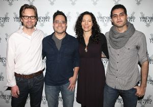Stephen Barker Turner, Playwright Rajiv Joseph, Director Giovanna Sardelli & Babak Ta Photo