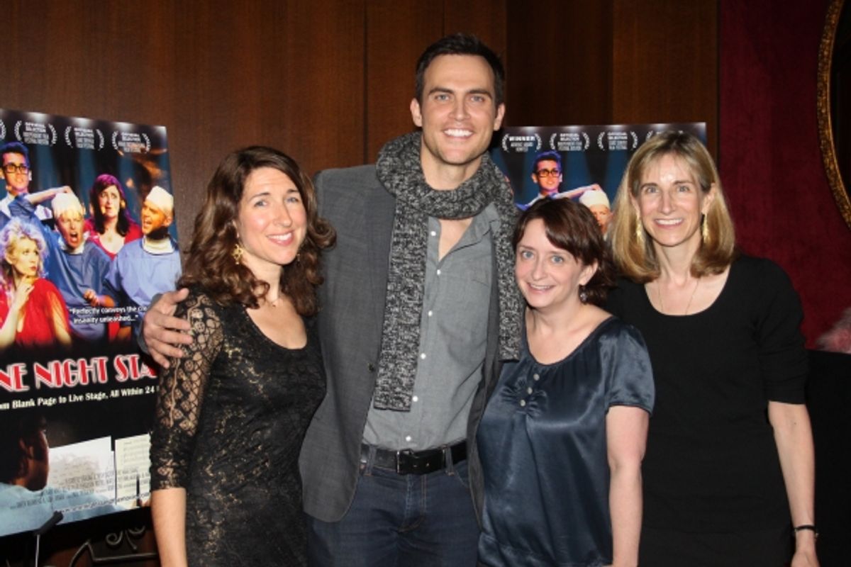 Trish Dalton, Cheyenne Jackson, Rachel Dratch and Elisabeth Sperling
 at 