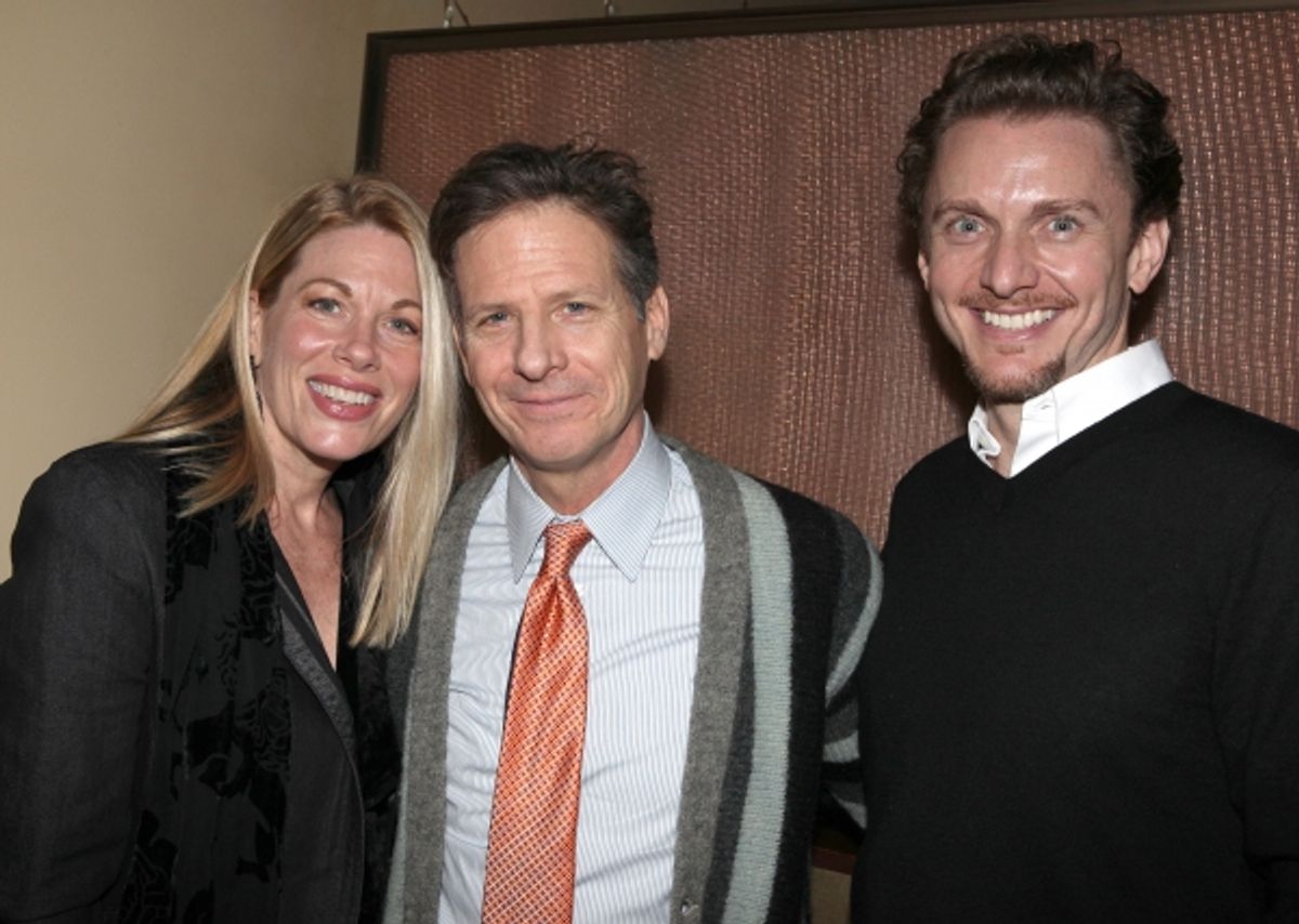 Marin Mazzie, Martin Moran & Jason Daniely  at 