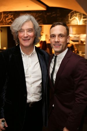 From left, "Backbeat" Producer Karl Sydow and cast member Nick Blood (plays Stuart Su Photo