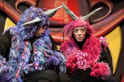 Phillip Reid as Monmon and Tia Shearer as Nakamon Photo