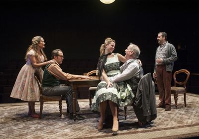 (second from left) StanleyÃ¢â‚¬â„¢s (ensemble member Ian Barford) birthday  Photo