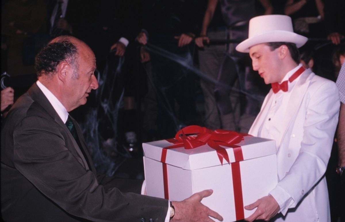 Ed Koch presented with Roller Skates in New York City. 1981 at Remembering Mayor Ed Koch