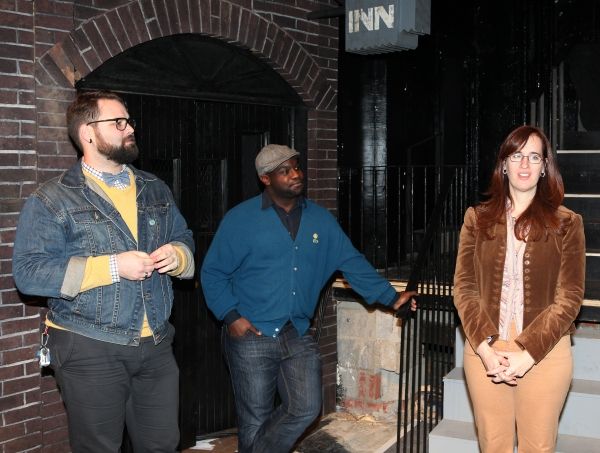 Eric Hoff (Director), Ike Holter (Playwright) & Lauren Helpern (Scenic Design) Photo