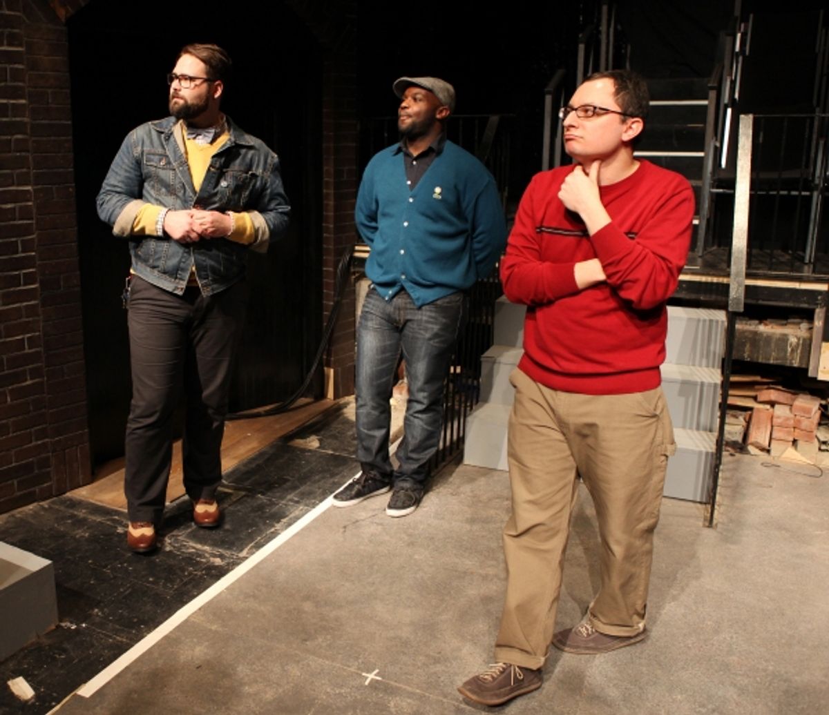 Eric Hoff (Director), Ike Holter (Playwright) & Dan Lipton (Music) at 