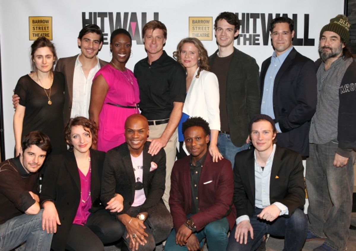 first row: Jonathan Mastro, Rania Salem Manganaro, Nathan Lee Graham, Gregory Haney & Nick Bailey second row: Indigo Street, Arturo Soria, Carolyn Michelle Smith, Sean Allan Krill, Jessica Dickey, Ben Diskant, Matthew Greer & Ray Rizzo  at 