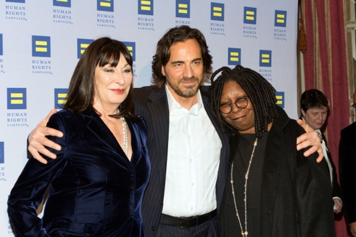 Anjelica Huston, Thorsten Kaye, Whoopi Goldberg
 at 