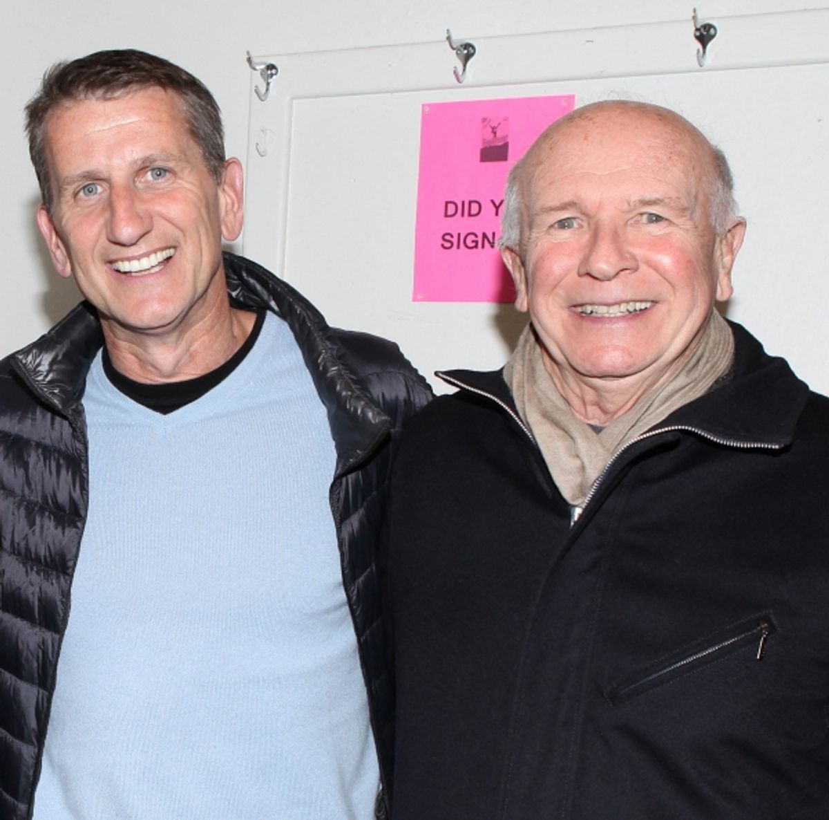 Terrence McNally with his husband Tom Kirdahy at 