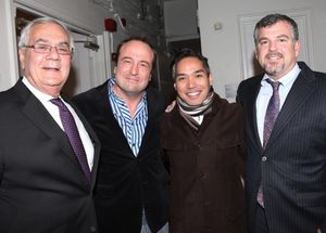 Barney Frank with husband Jim Ready & Director Gary Griffin with his partner @ BroadwayWorld Barney Frank with husband Jim Ready & Director Gary Griffin with his partner Photo