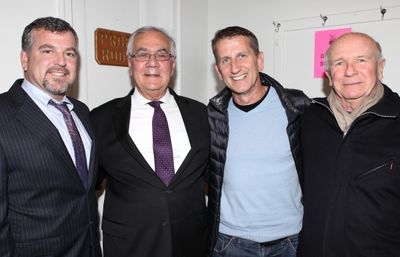 Terrence McNally with his husband Tom Kirdahy with Barney Frank with husband Jim Read Photo