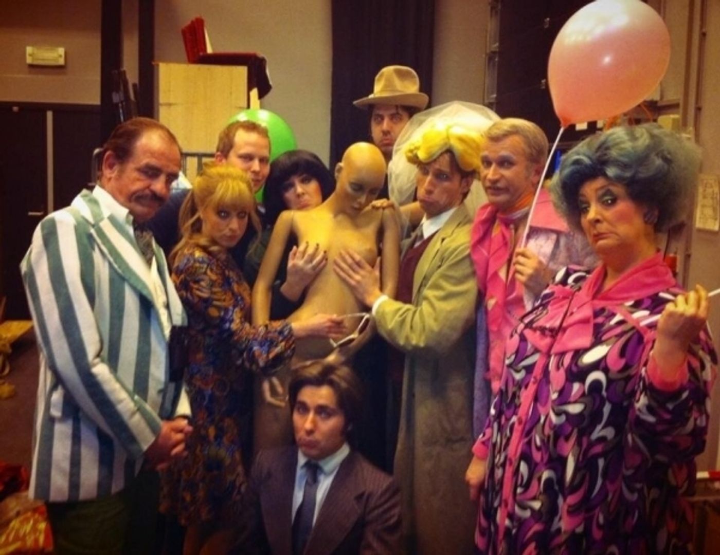 Photo Flash: Saturday Intermission Pics, Feb 2, Part 2 - CINDERELLA's Stepsisters, MORMON Wigs, HAIR & More!  Image