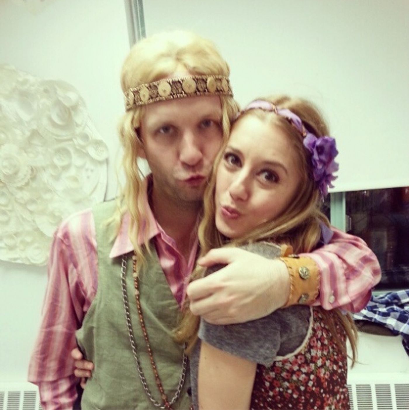 Photo Flash: Saturday Intermission Pics, Feb 2, Part 2 - CINDERELLA's Stepsisters, MORMON Wigs, HAIR & More!  Image