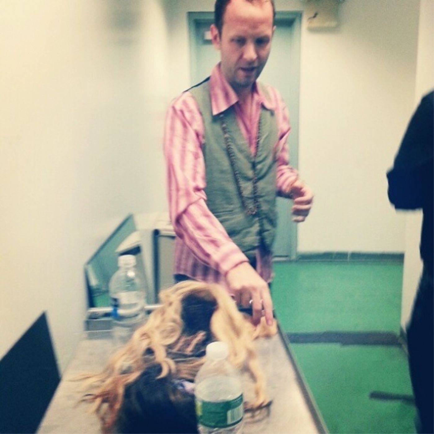 Photo Flash: Saturday Intermission Pics, Feb 2, Part 2 - CINDERELLA's Stepsisters, MORMON Wigs, HAIR & More!  Image