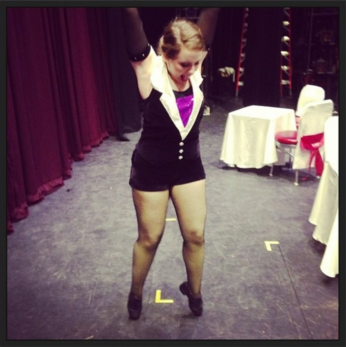 Photo Flash: Saturday Intermission Pics, Feb 2, Part 2 - CINDERELLA's Stepsisters, MORMON Wigs, HAIR & More!  Image