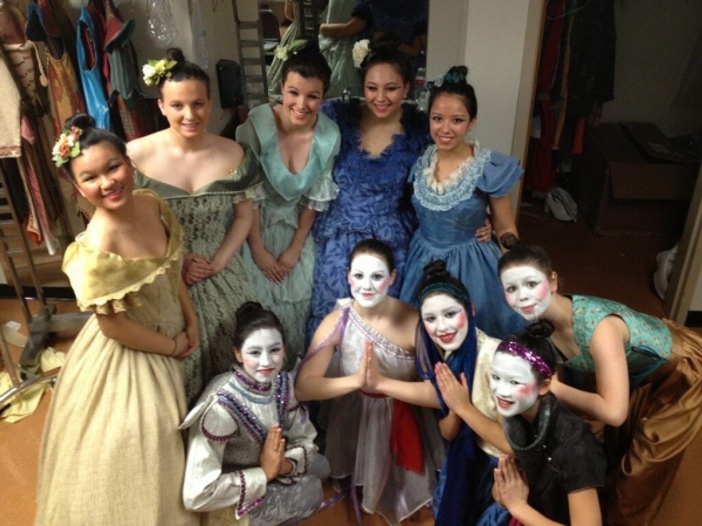 Photo Flash: Saturday Intermission Pics, Feb 2, Part 2 - CINDERELLA's Stepsisters, MORMON Wigs, HAIR & More!  Image