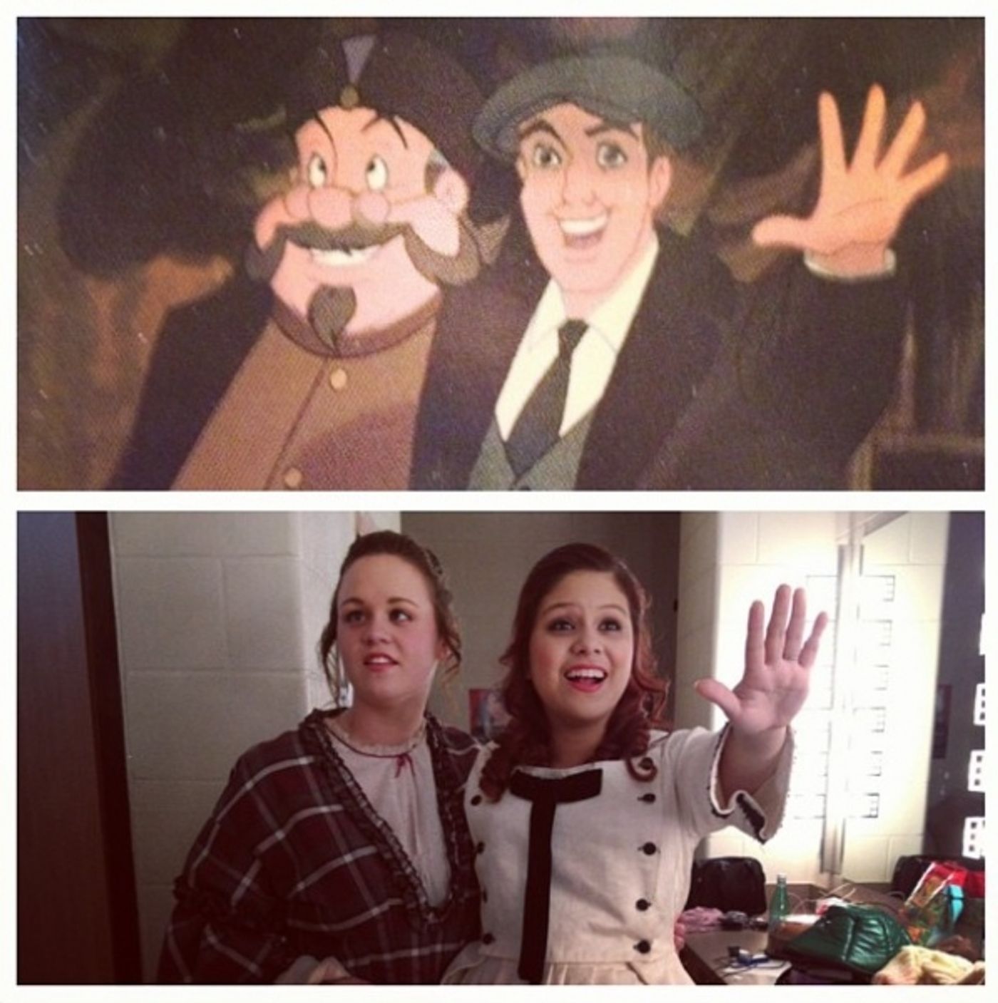 Photo Flash: Saturday Intermission Pics, Feb 2, Part 2 - CINDERELLA's Stepsisters, MORMON Wigs, HAIR & More!  Image