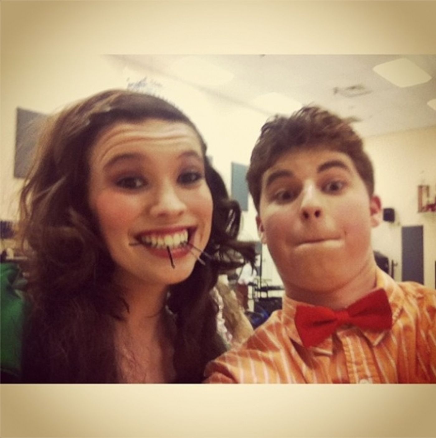 Photo Flash: Saturday Intermission Pics, Feb 2, Part 2 - CINDERELLA's Stepsisters, MORMON Wigs, HAIR & More!  Image