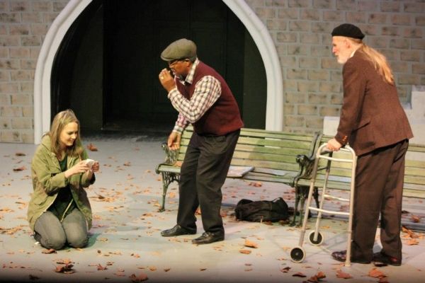 Laurie (Megan Nix), Midge (Sedric Willis), and Nat (John Stevens). Photo